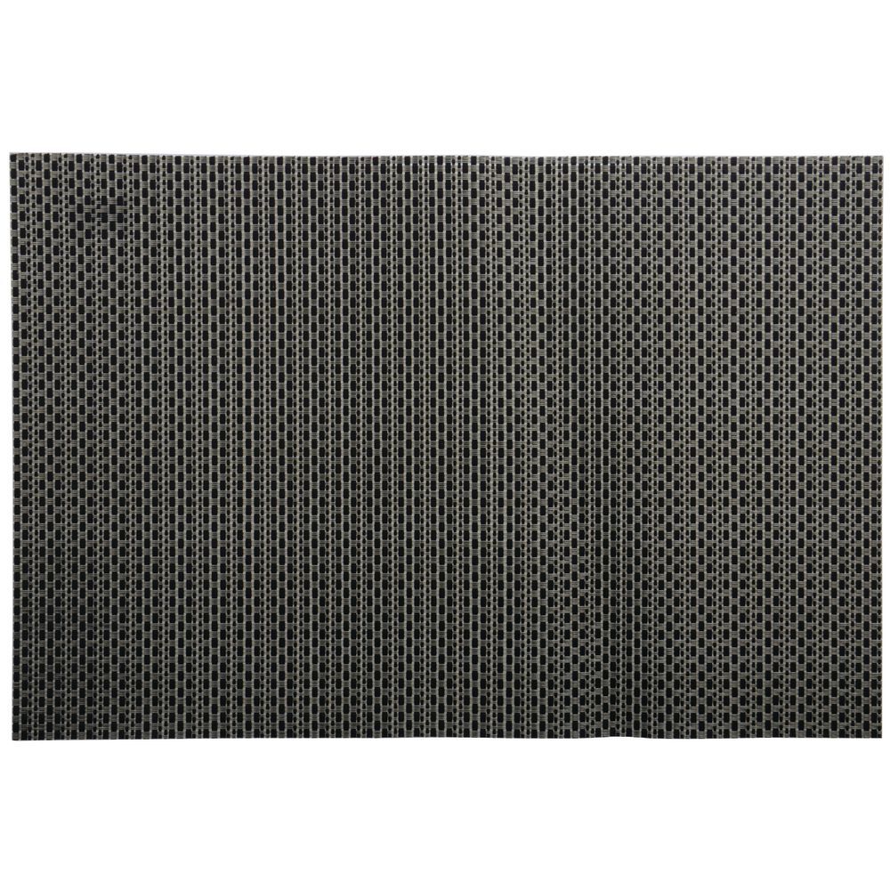 HUBERT® Woven Carbon Vinyl Placemat 11 4/5"W x 17 3/4"L