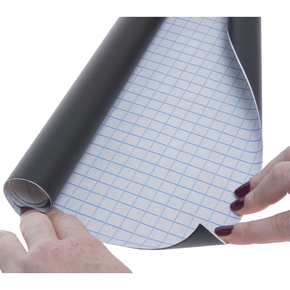 American Metalcraft Black Vinyl Peel & Stick Chalkboard Roll - 39"L x