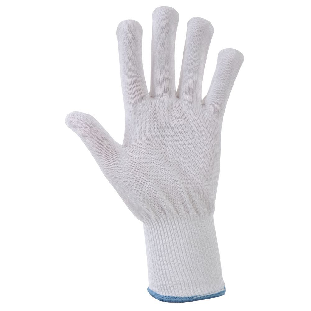 Hubert Protective Gloves White Large ANSI Level 4 Medium Duty Ambidextrous