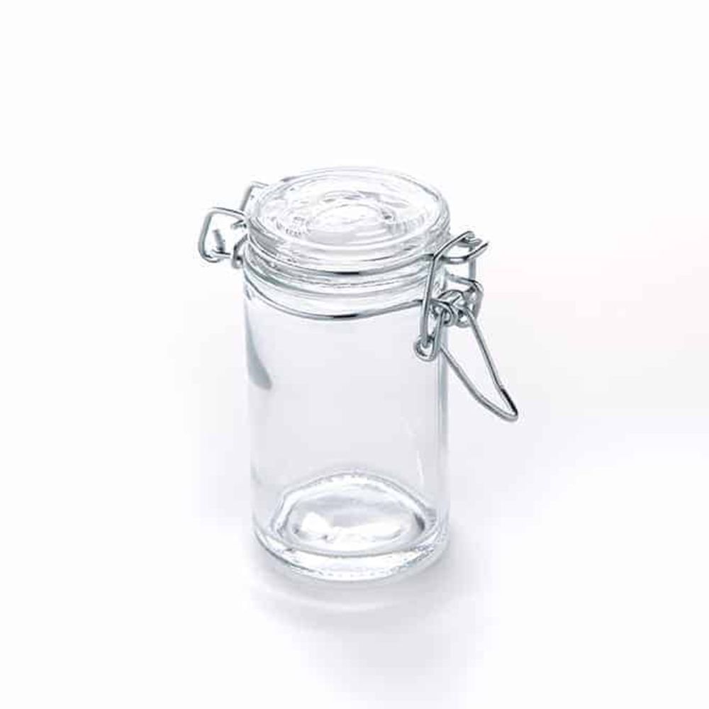 Etched Glass Apothecary Jars, Initial H Monogram Jar With Lid 