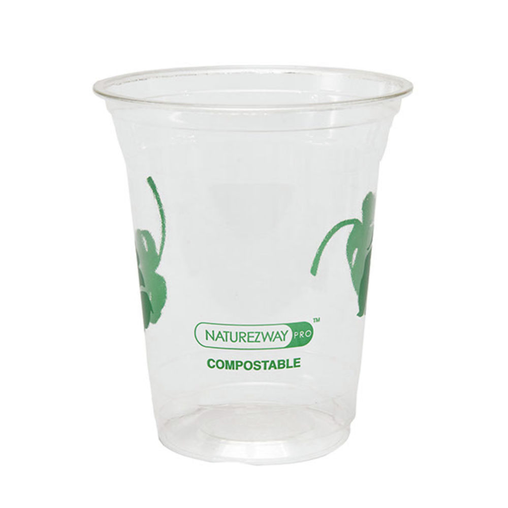 Naturezway Pro Compostable 12oz Cold Cups - 1000 per case