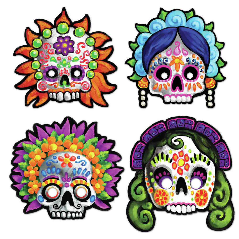 Day Of The Dead Maracas package of 12 