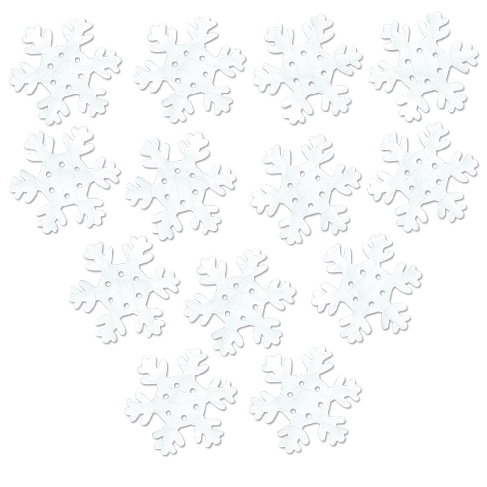 Beistle Christmas Packaged Dip-Dyed Snowflakes (2/Pkg)