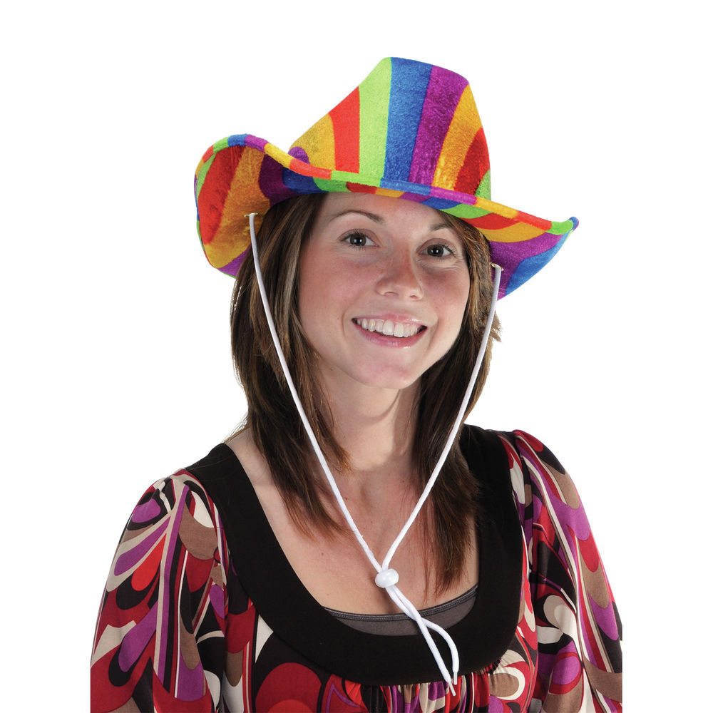 Beistle Rainbow Decor/Rainbow Cowboy Hat