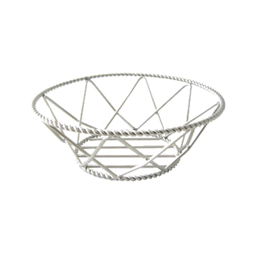 Probleem voorwoord Algebra G.E.T. Round Stainless Steel Braided Basket- 8"X3" - 12 Each