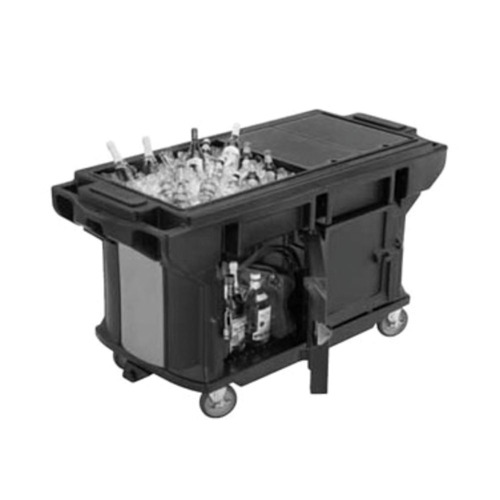 Cambro 6' Versa Work Table Ultra Series with Heavy Duty Casters Black