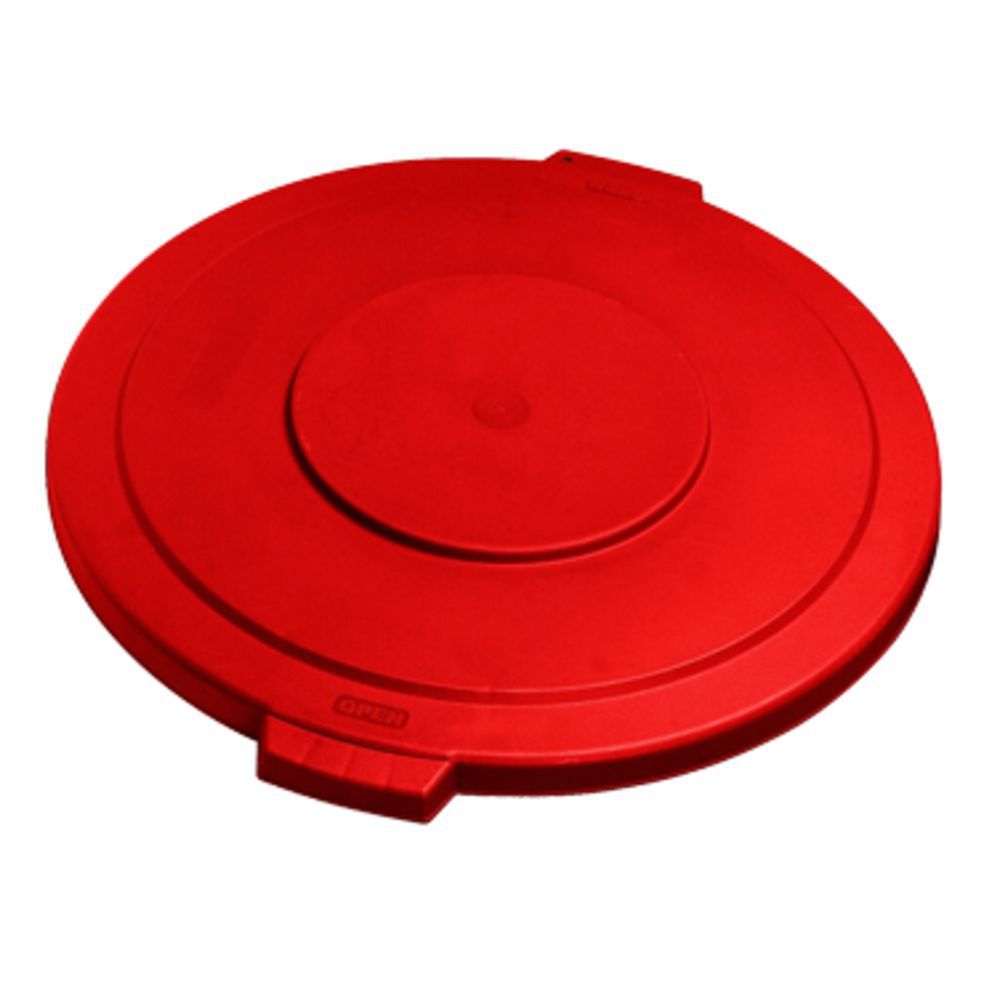 Carlisle (341011) - Plastic Round Lid for 10 gal Container-Bronco Lid-Red