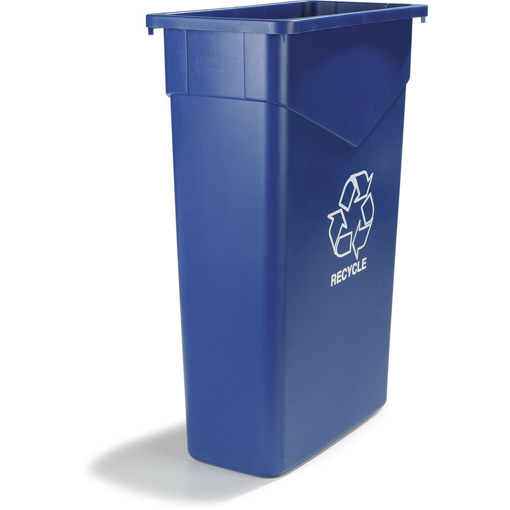 Carlisle TrimLine Rectangle Waste Container, 23 Gal, Plastic
