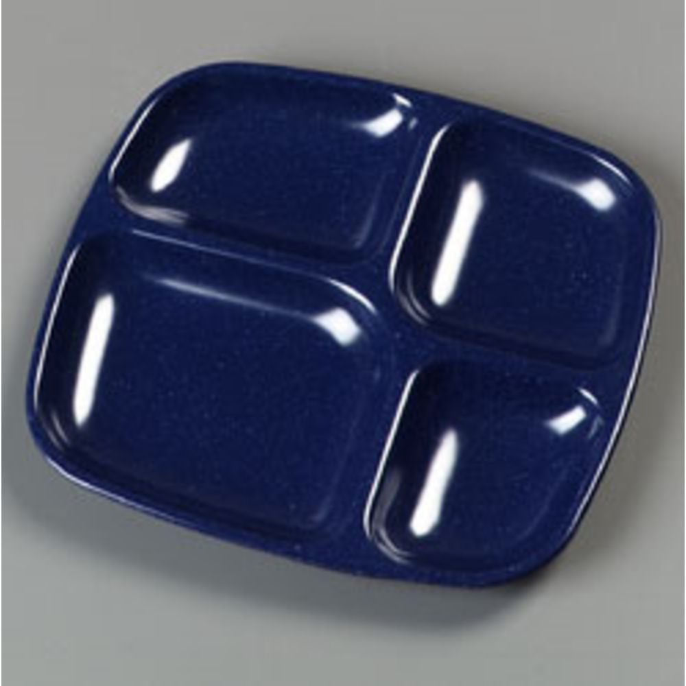 Carlisle Cafe Blue Melamine Compartment Tray 14.5X10 - 12 per case