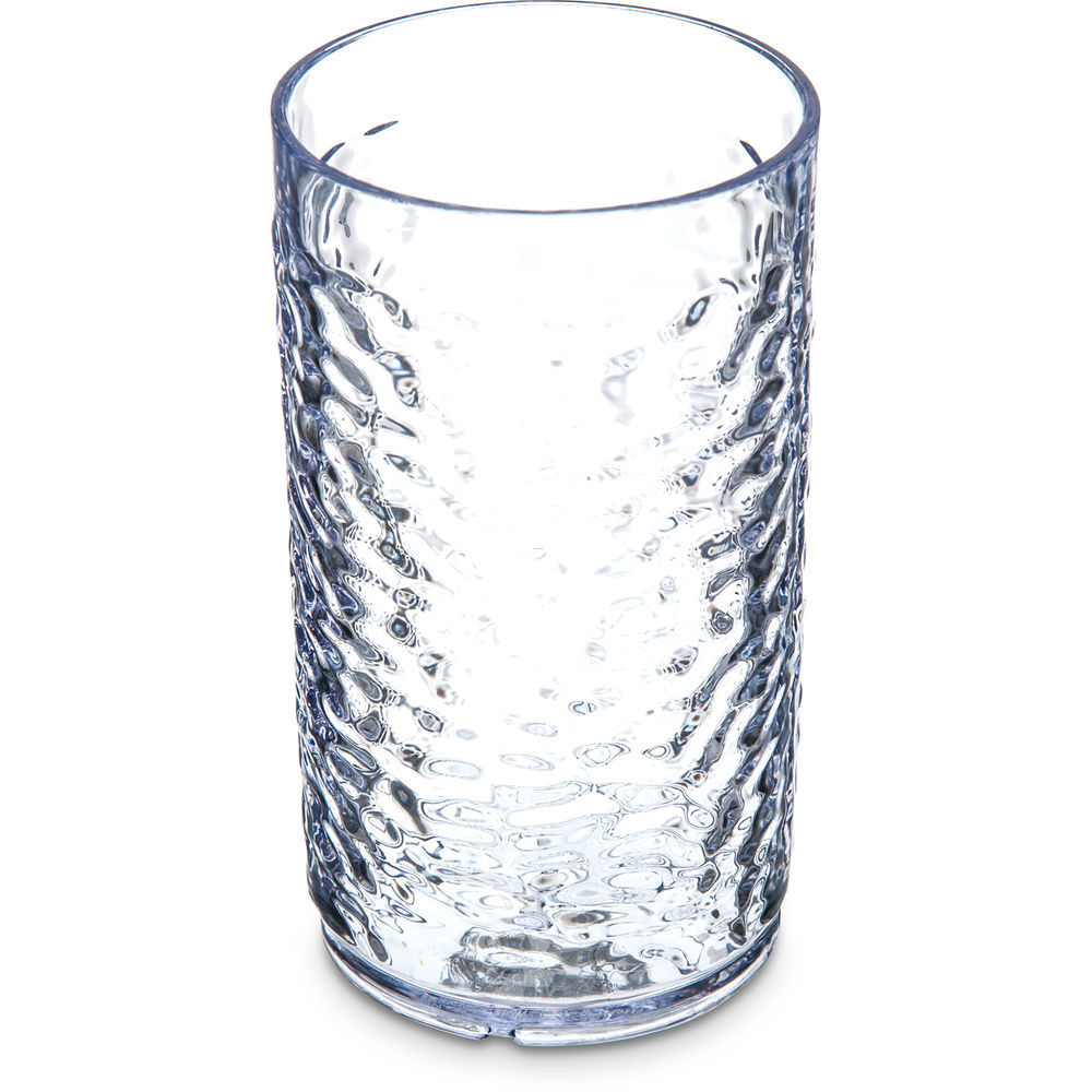 Carlisle 12 Oz Clear San Pebble Optic Tumbler 24 Per Case