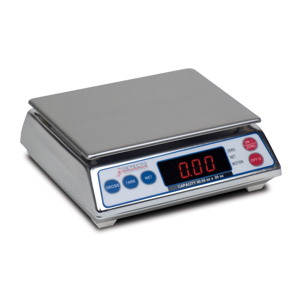 DETECTO Baker Dough Scale, Mechanical, 8LB Capacity with Scoop