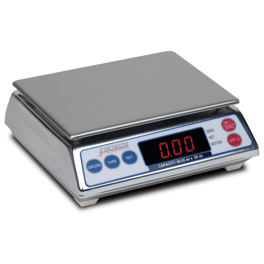 DETECTO Baker Dough Scale, Mechanical, 8LB Capacity with Scoop