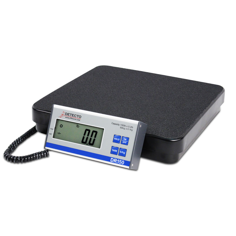 Detecto Scale DR150 150 Lb. 12 x 12 Electronic Receiving Scale