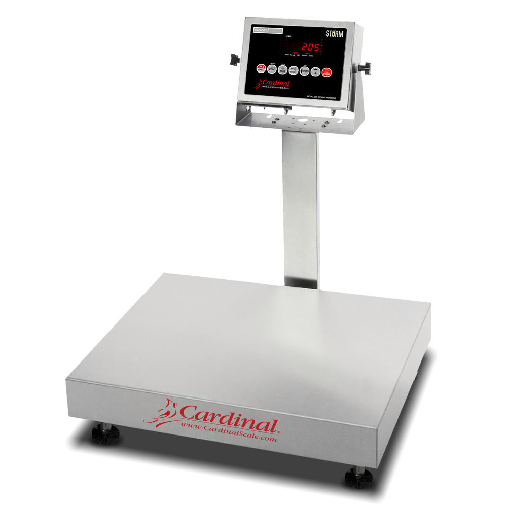 Cardinal & Detecto EB-15-185B 12 x 10 in. 15 lbs Stainless Steel 185B Indicator Electronic Bench Scale