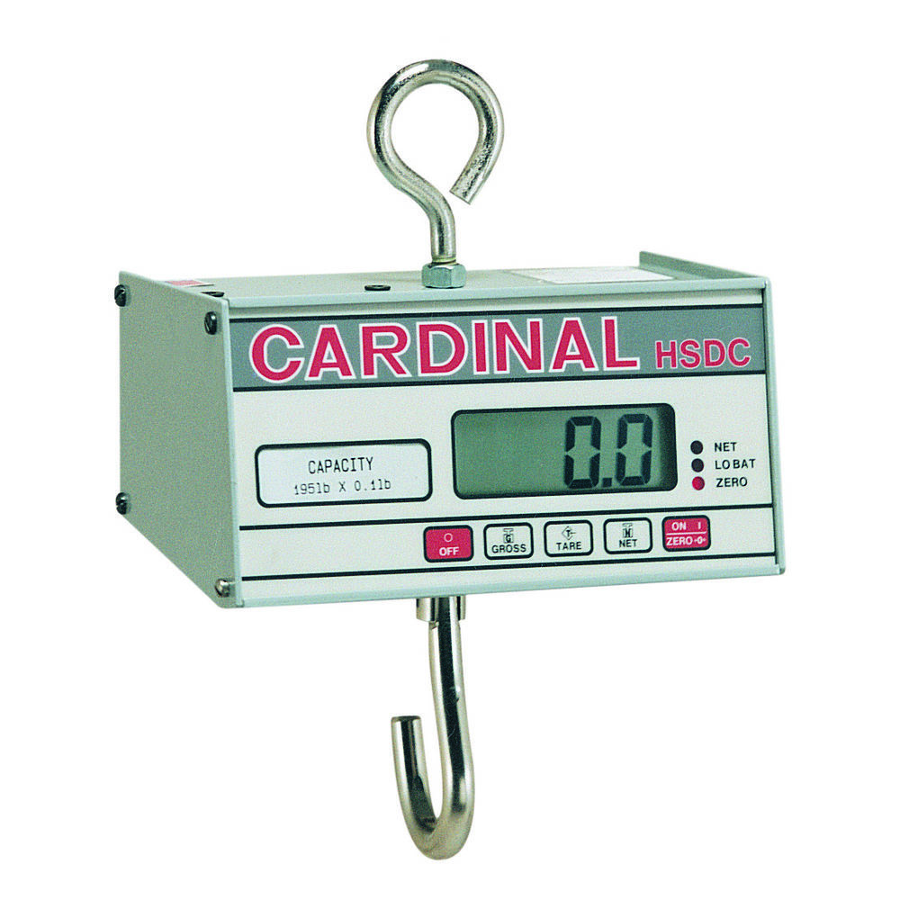 DETECTO Hanging Scale, Electronic, 500 Lb Capacity