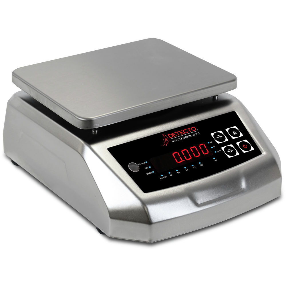 Detecto - RP30R - Round Digital Ingredient Scale-30 lb/15 kg