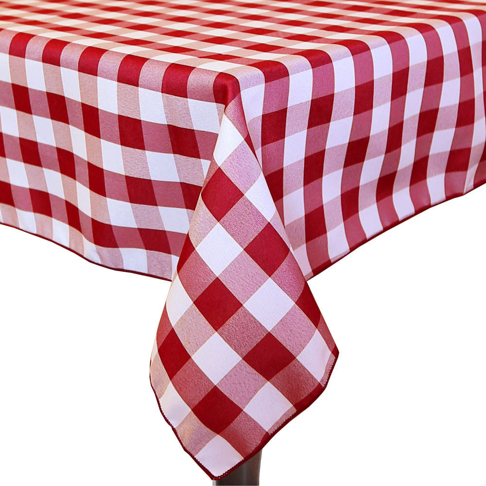 Top 104+ Images red and white checkered tablecloths cloth Excellent