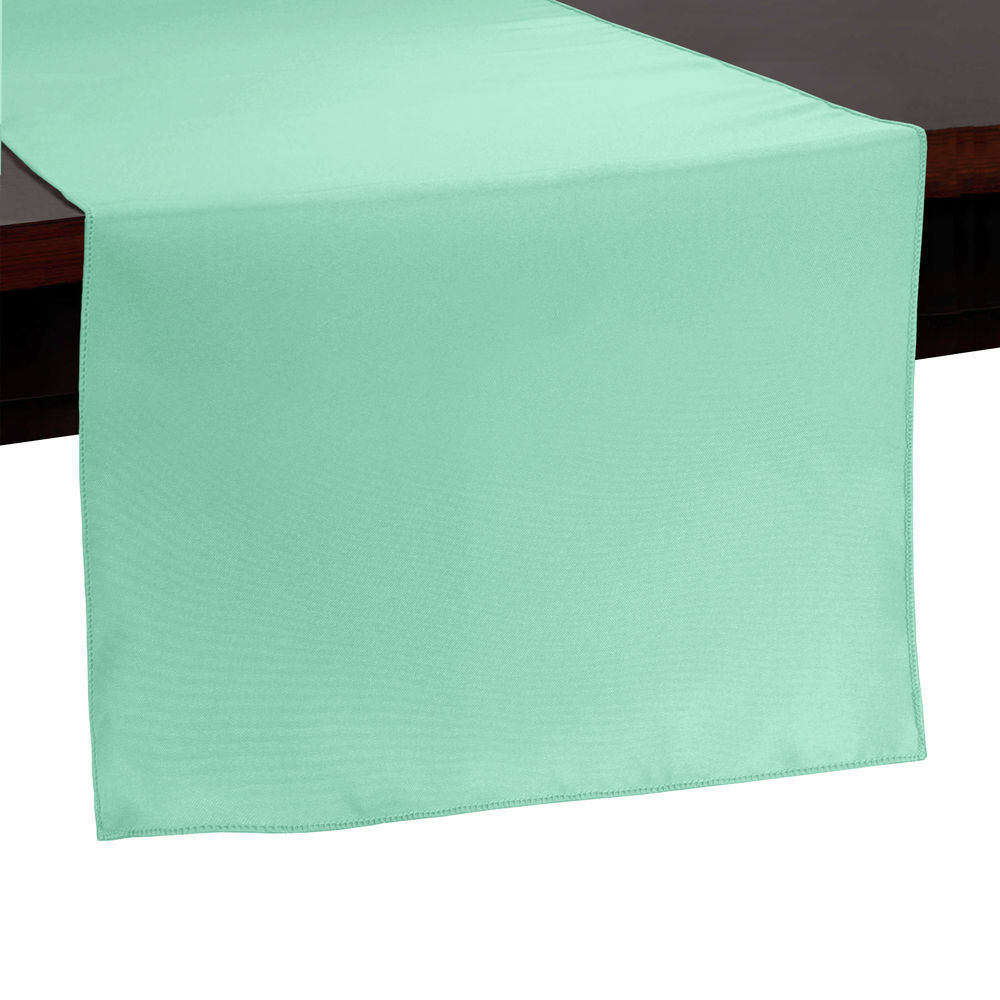 Visual Textile 14 X 108 Inch Polyester Table Runner Mint Green