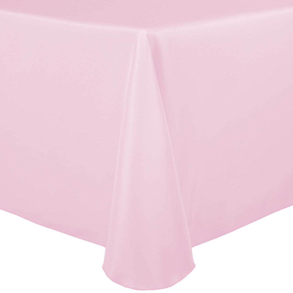 Gorgeous 60 x 102 oval tablecloth Visual Textile 60 X 102 Inch Oval Polyester Linen Tablecloth Blush Ice Pink