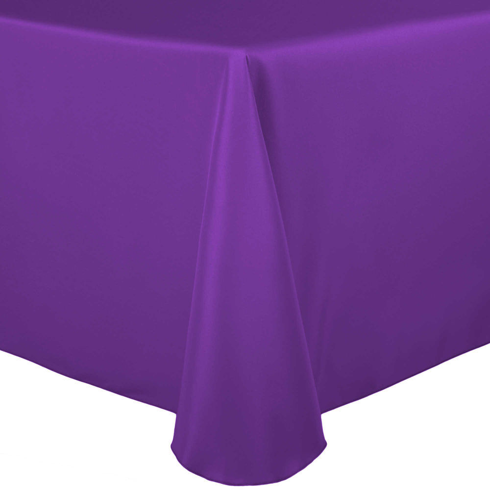 Dazzling 60 x 102 oval tablecloth Visual Textile 60 X 102 Inch Oval Polyester Linen Tablecloth Plum