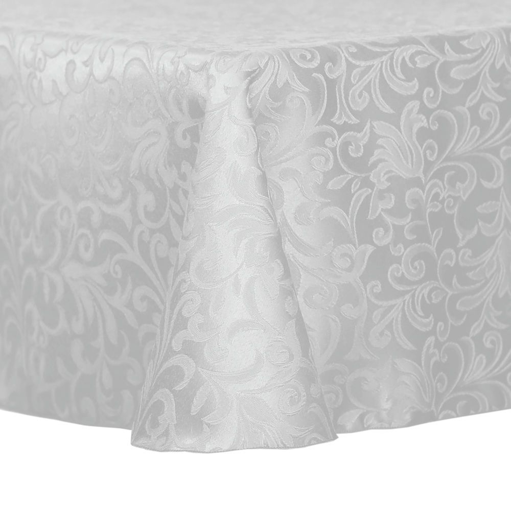 white oval tablecloth 60 x 102