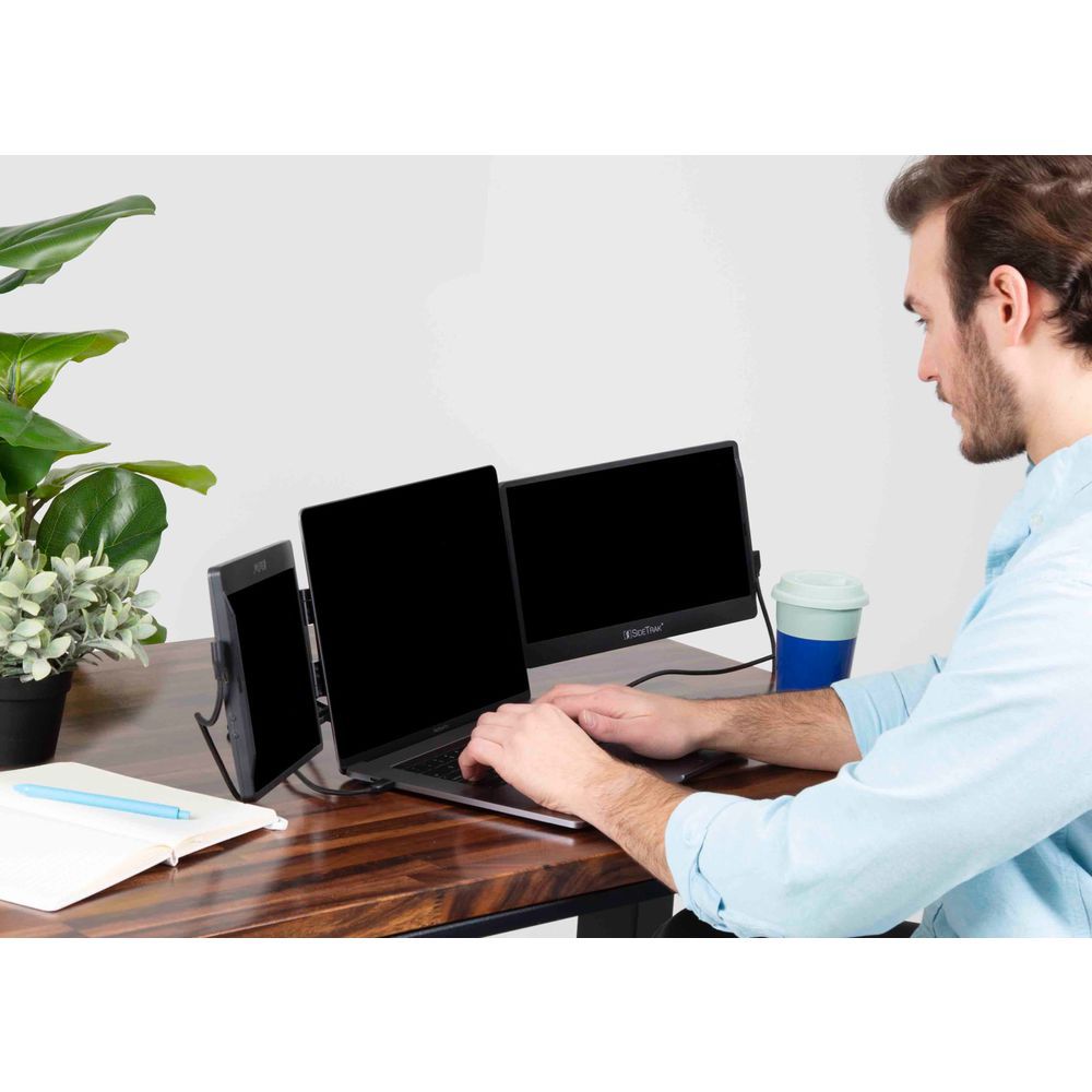 Luxor SideTrak Swivel Triple HD 12.5" Attachable Portable Monitor - Thumbnail 4
