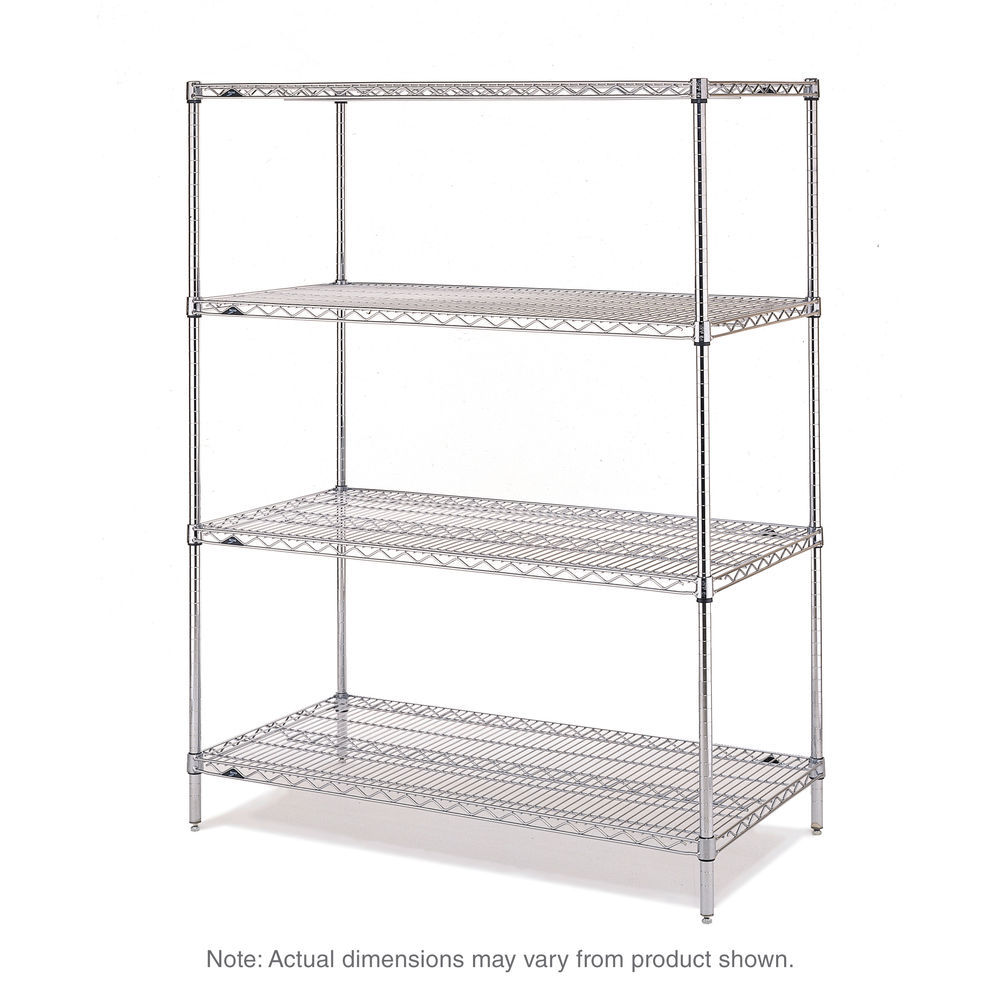 Metro Super Erecta 4-Tier Starter Unit, Chrome, 21 Metro Super Erecta 4-Tier Starter Unit, Chrome, 21