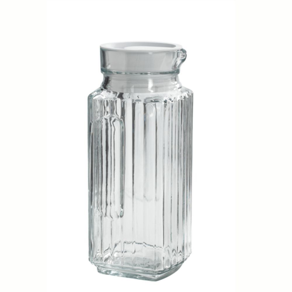 Anchor Hocking Glass Carafe with Lid, 1 Liter 