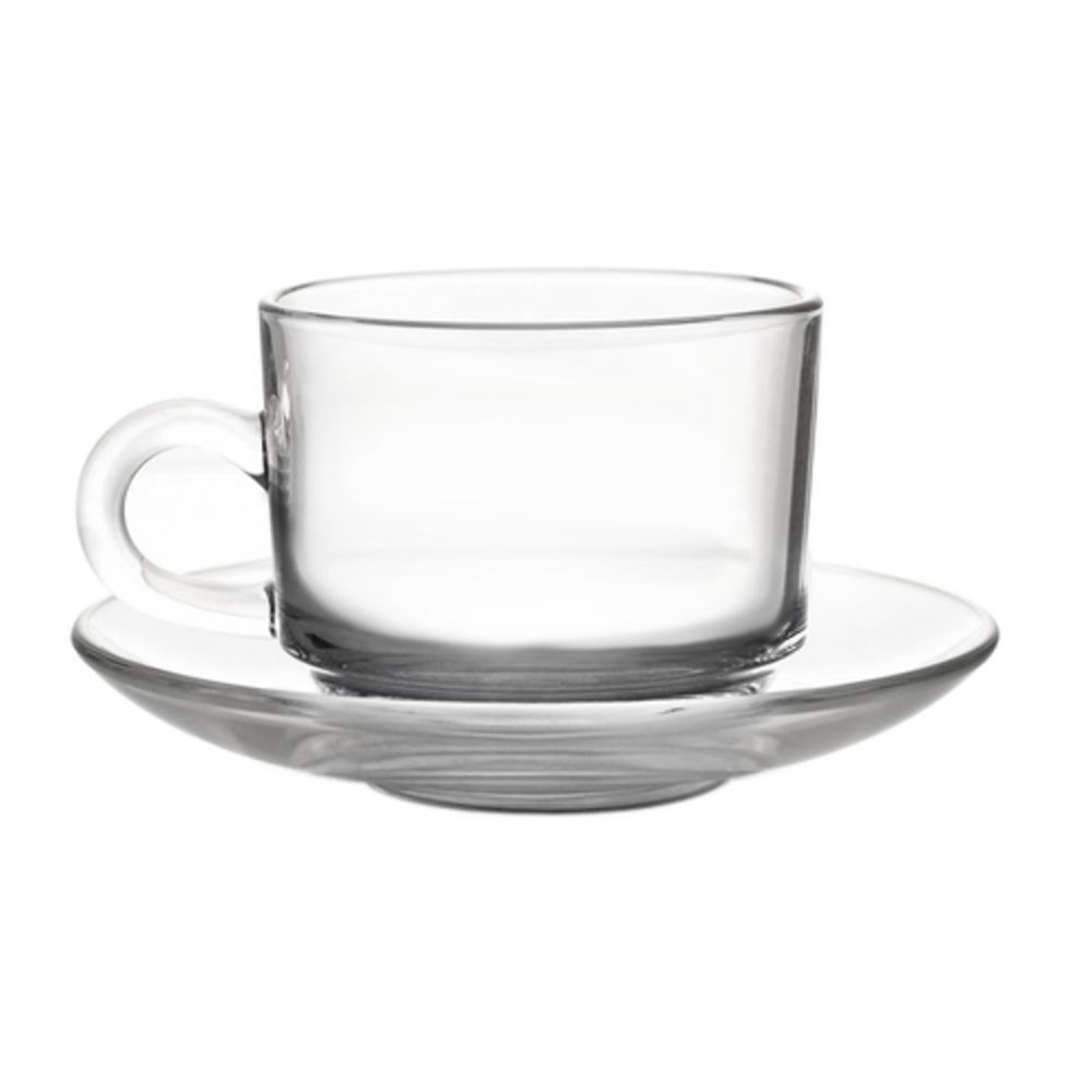 Ocean 1P00340, 6.75 oz Stackable Glass Teacup, Clear (72/case)