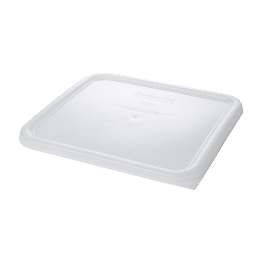 Rubbermaid 12, 18, and 22 Qt. White Square Polyethylene Food Storage  Container Lid
