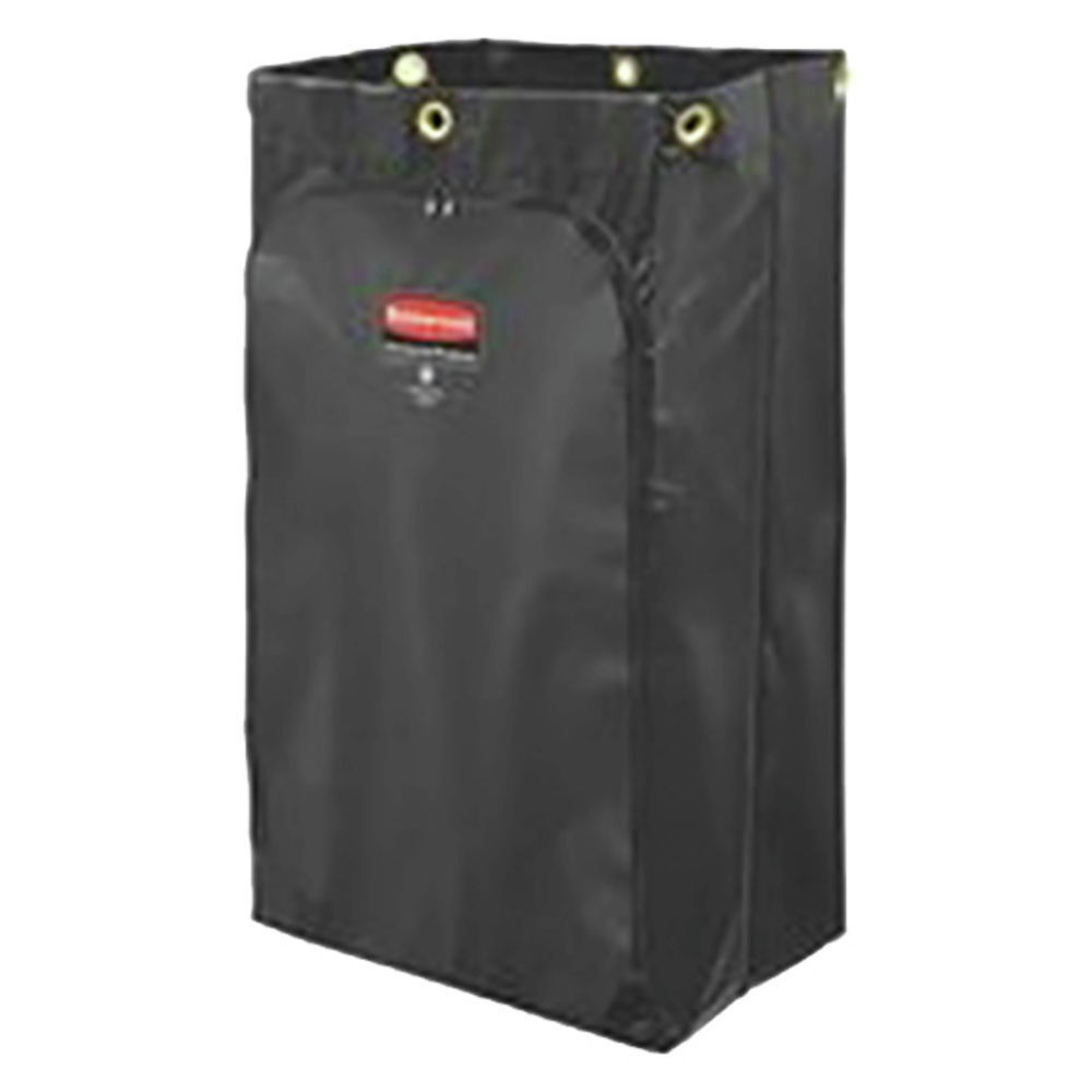 Rubbermaid Commercial Janitor Cart With Zipper Yellow Vinyl Bag