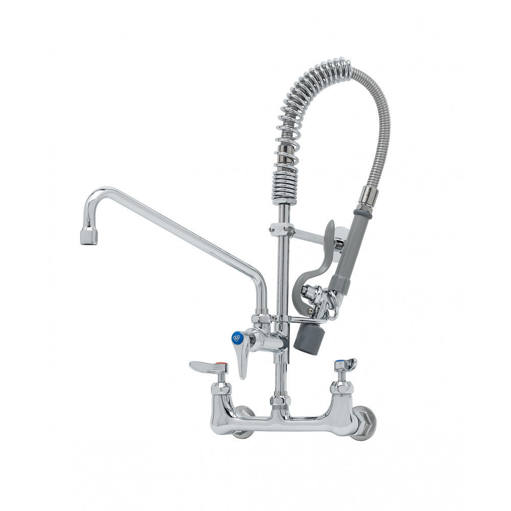 T&S Brass Mini-Pre-Rinse Unit W/ B-0107-C, 8" Swivel Nozzle, Lever ...