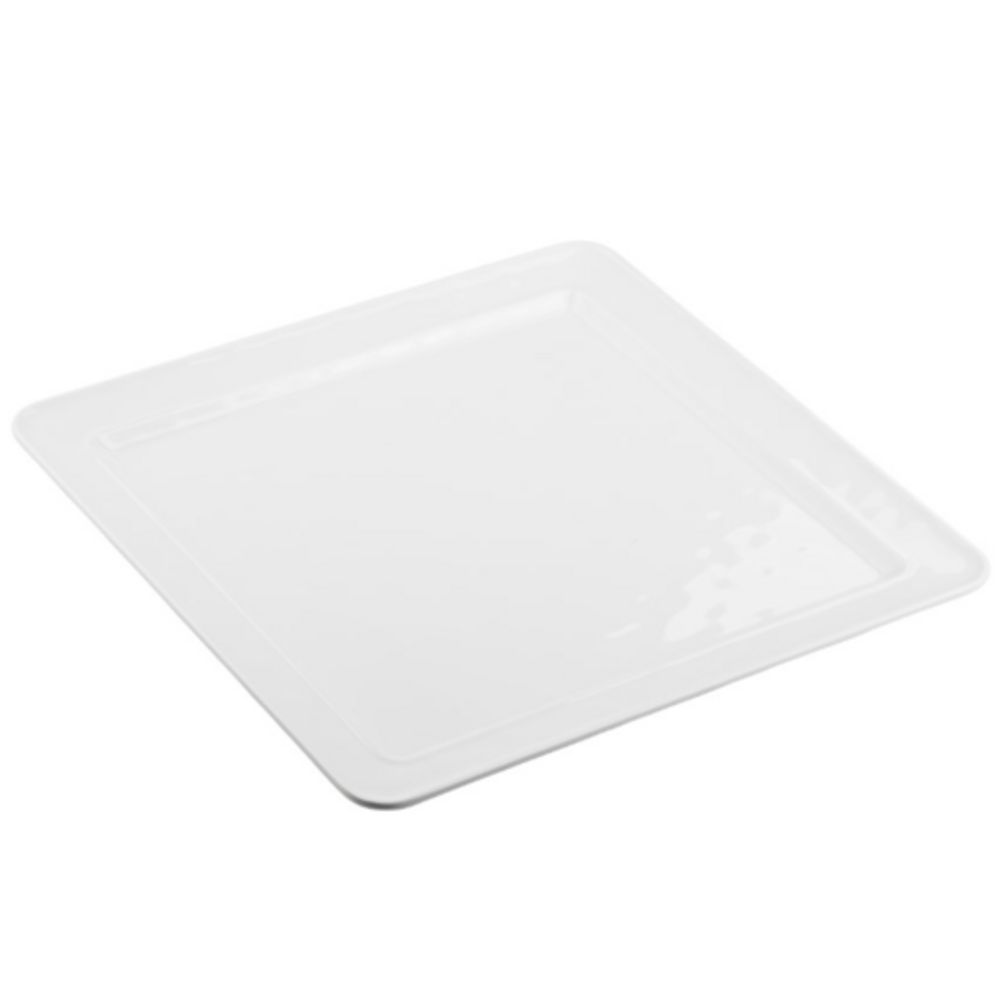 Tablecraft Ridge Collection Square Serving Platter White 16