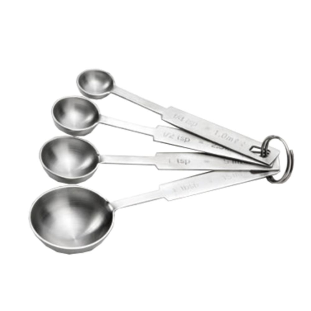 TableCraft 4pc Stainless Steel Spice Measuring Spoons - Smidgen Pinch Dash  & Tad