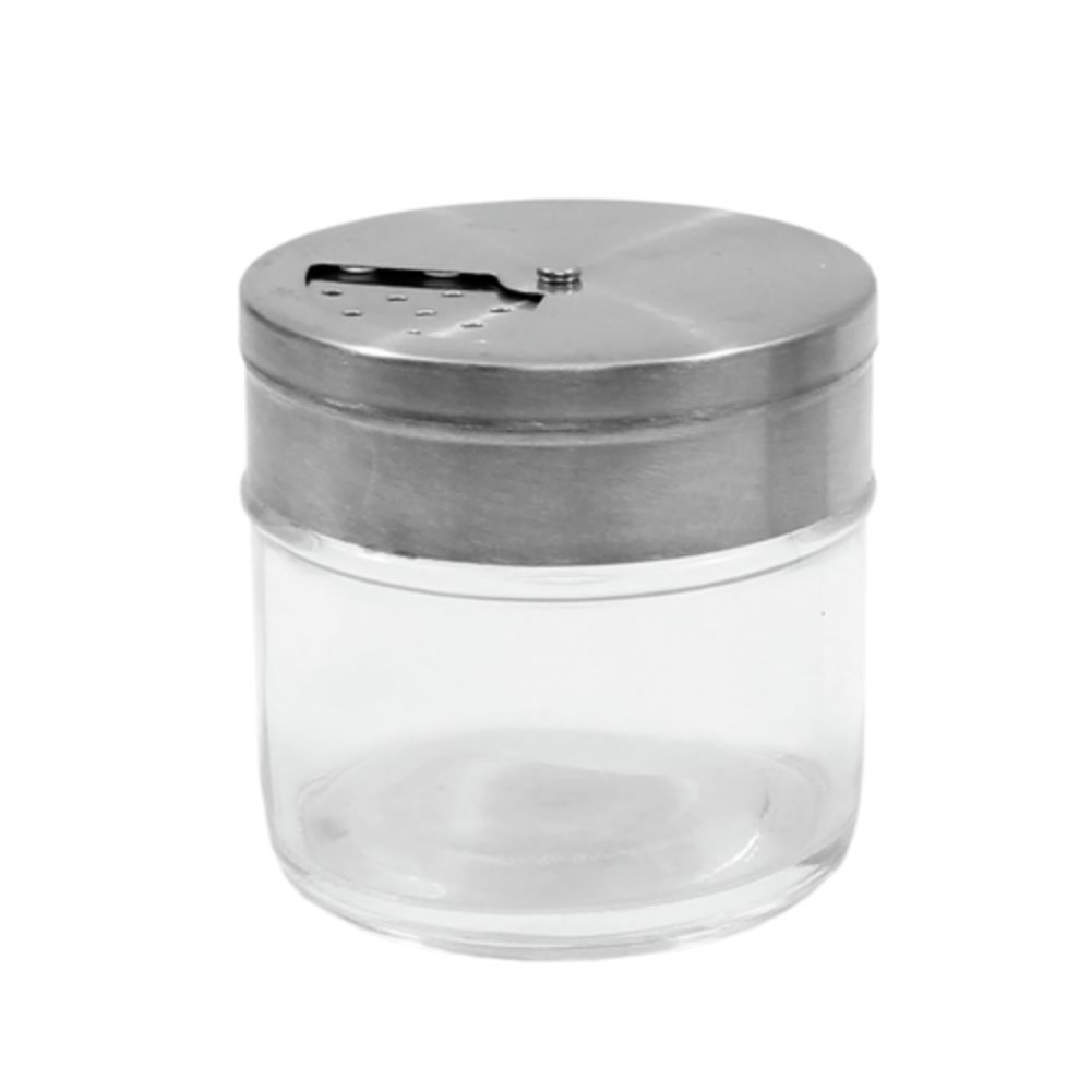 Tablecraft Glass Jar with Rotating Top, 1.5 oz 6 per case