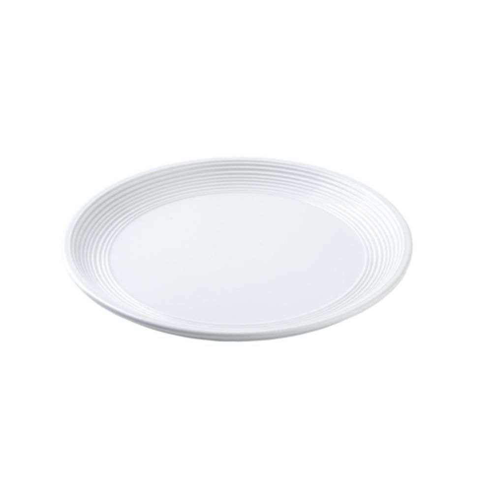 Tablecraft Pulito Collection Plate, 9" dia. x 1", round, melamine, white