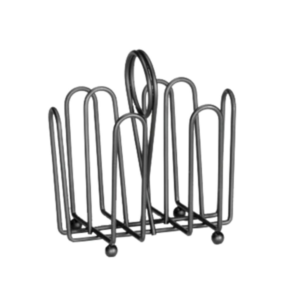 Tablecraft Black Powder-Coated Metal Paper Towel Holder