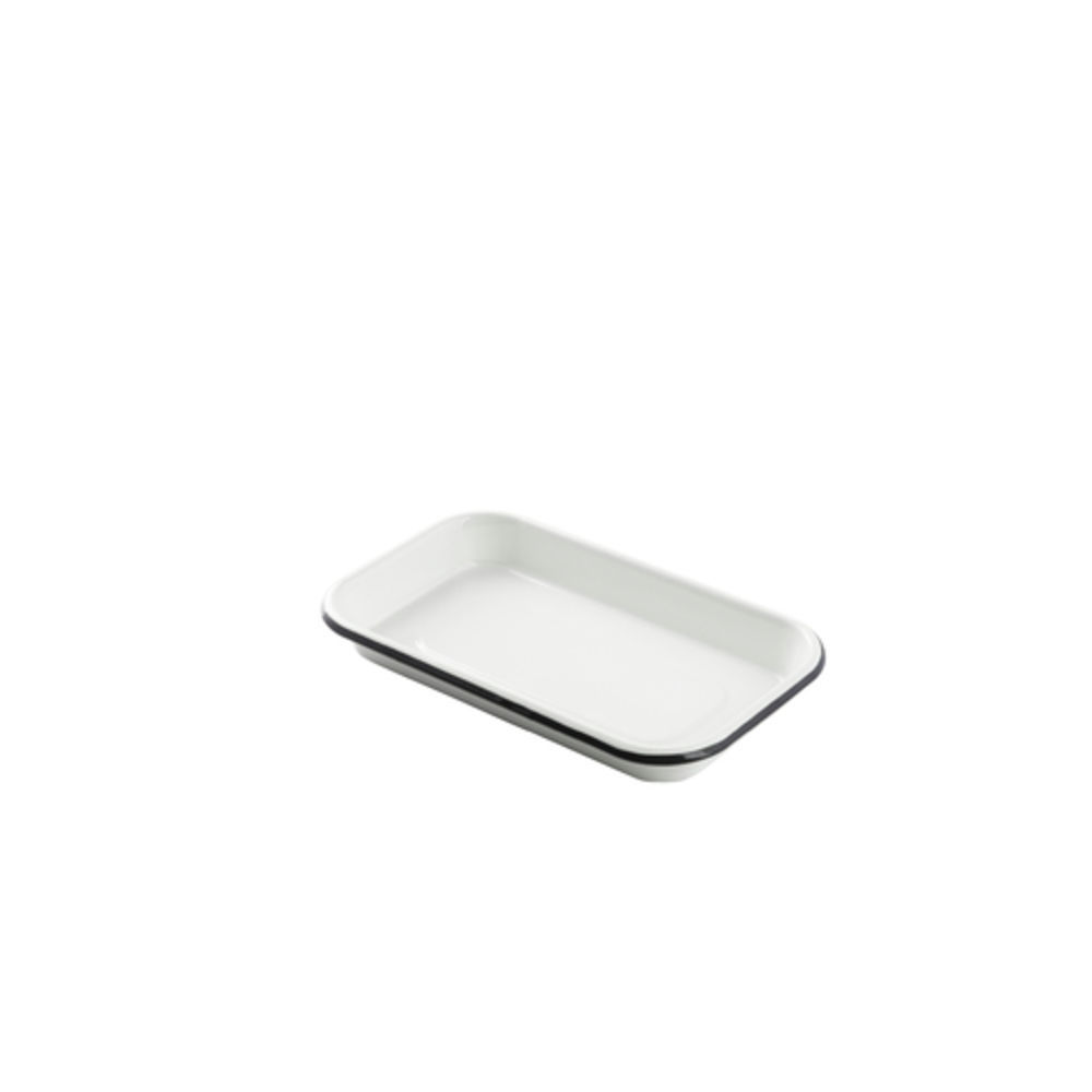 TableCraft 10347 White Enamel 1/4 Size Sheet Pan