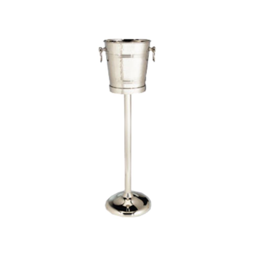 HUBERT® 1.6 qt Grooved Stainless Steel Ice Bucket With Knob Handles