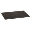 Tablecraft 1218BK Black Rubber 12 x 18 inch Bar Service Mat