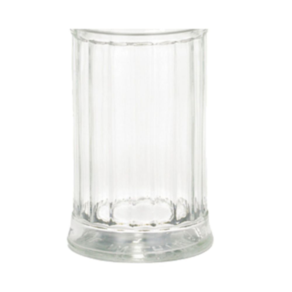 12oz Clear Glass Fluted Bottle at