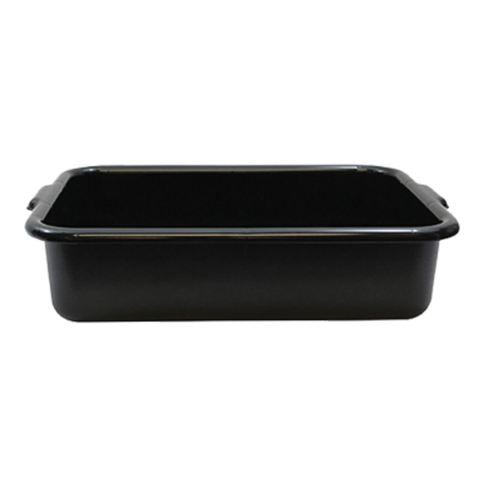 Tablecraft 5.5 Gal Heavy Duty Bus Tub Tote Box, Black, HDPE, 21.5 x 17