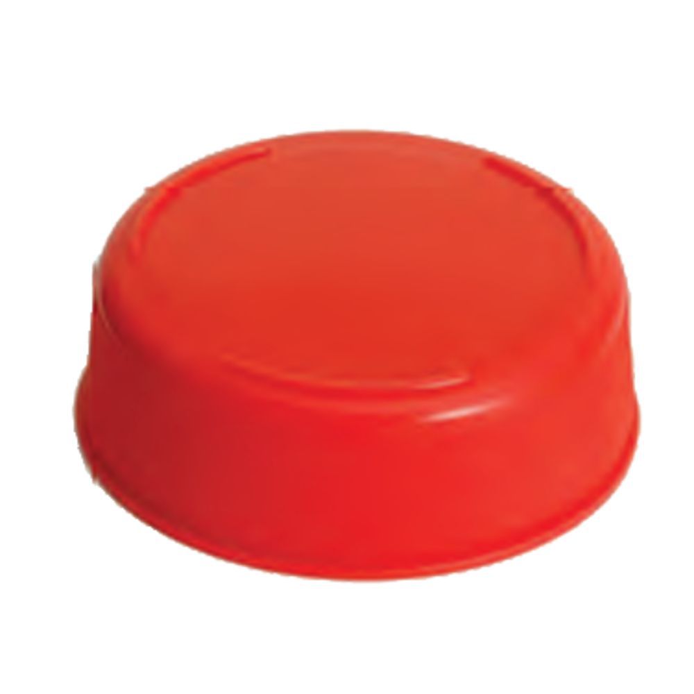 red plastic end caps