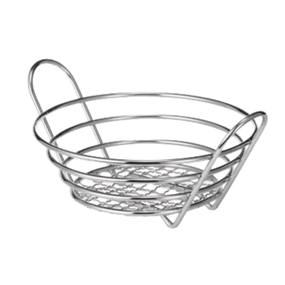 Tablecraft Deep Taco Salad Basket, Chrome Plated Metal