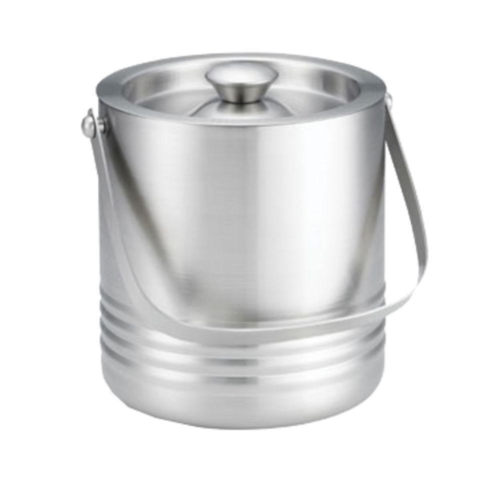 Tablecraft Double Wall Stainless Steel Ice Bucket with Tongs