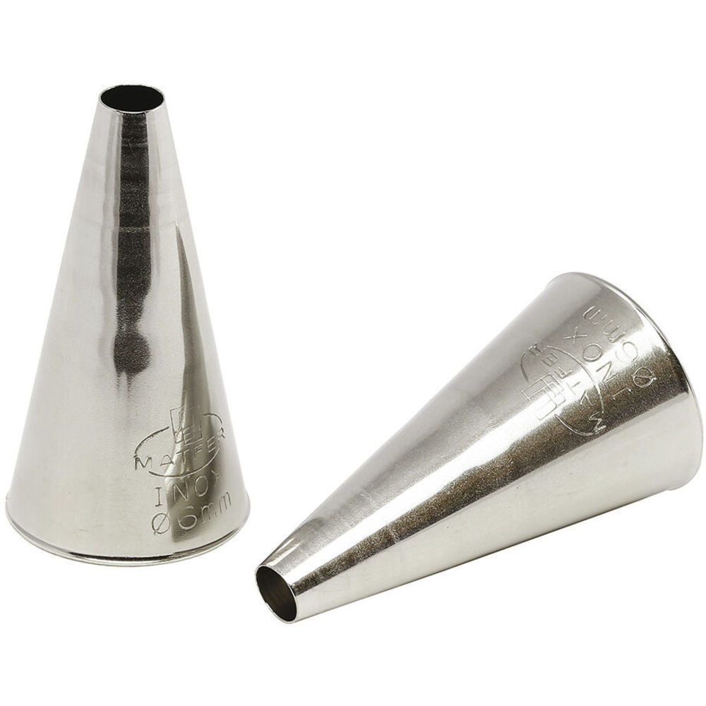Plain Tips Matfer Bourgeat Stainless Steel Plain Pastry Tips, 25/32