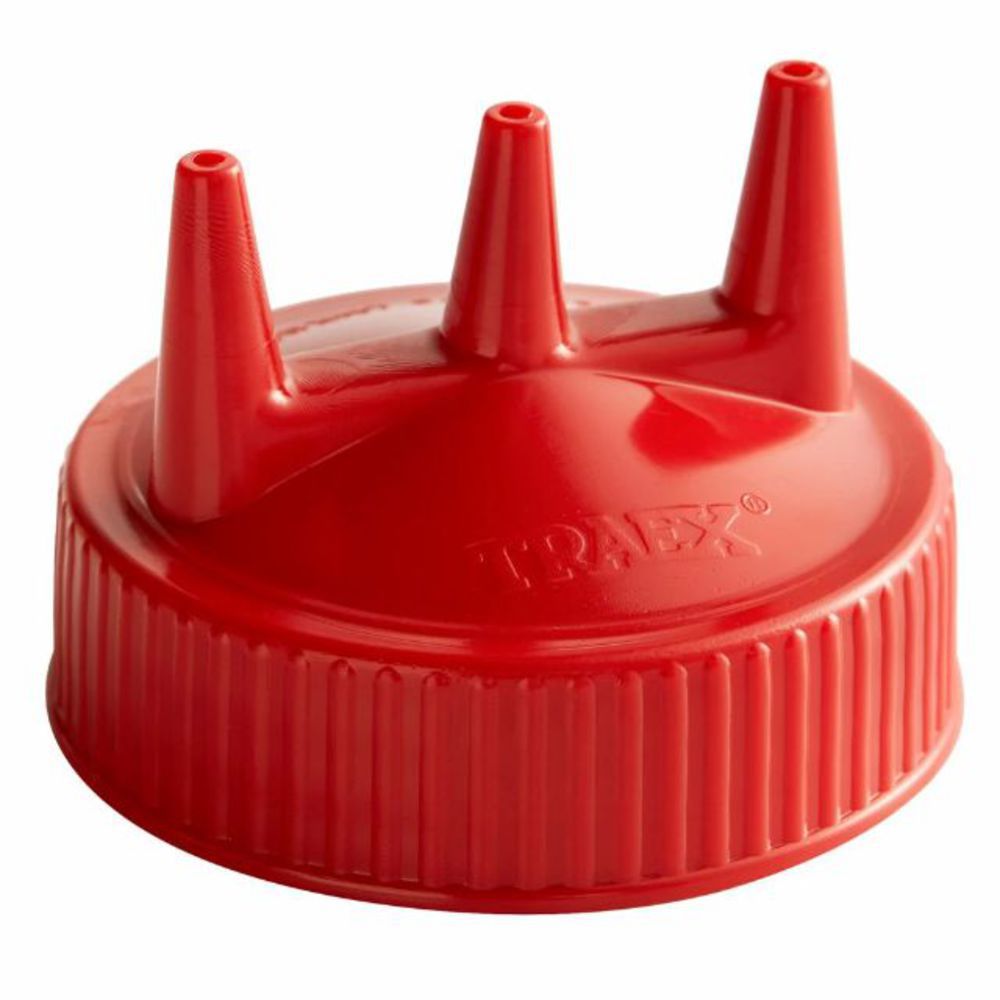 Vollrath Traex wide-mouth squeeze dispenser clear triple-tip