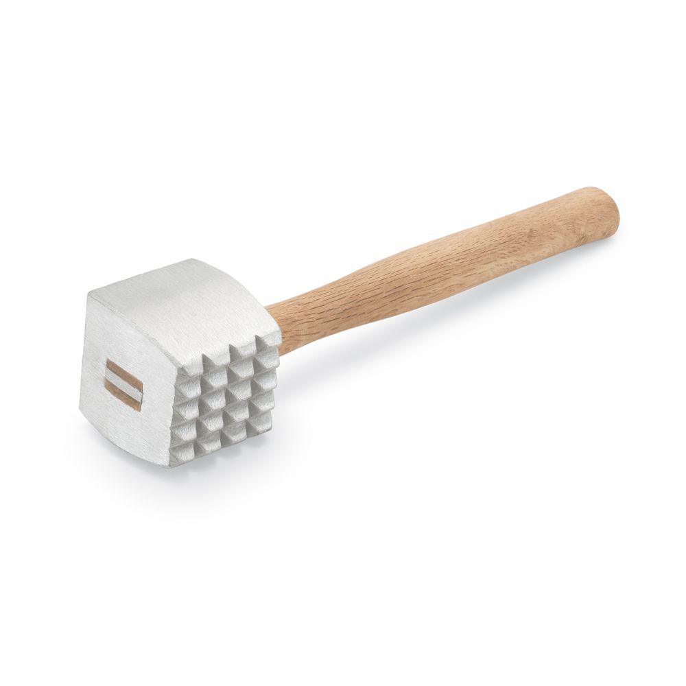 Hubert Aluminum Meat Tenderizer with Wood Handle - 14L