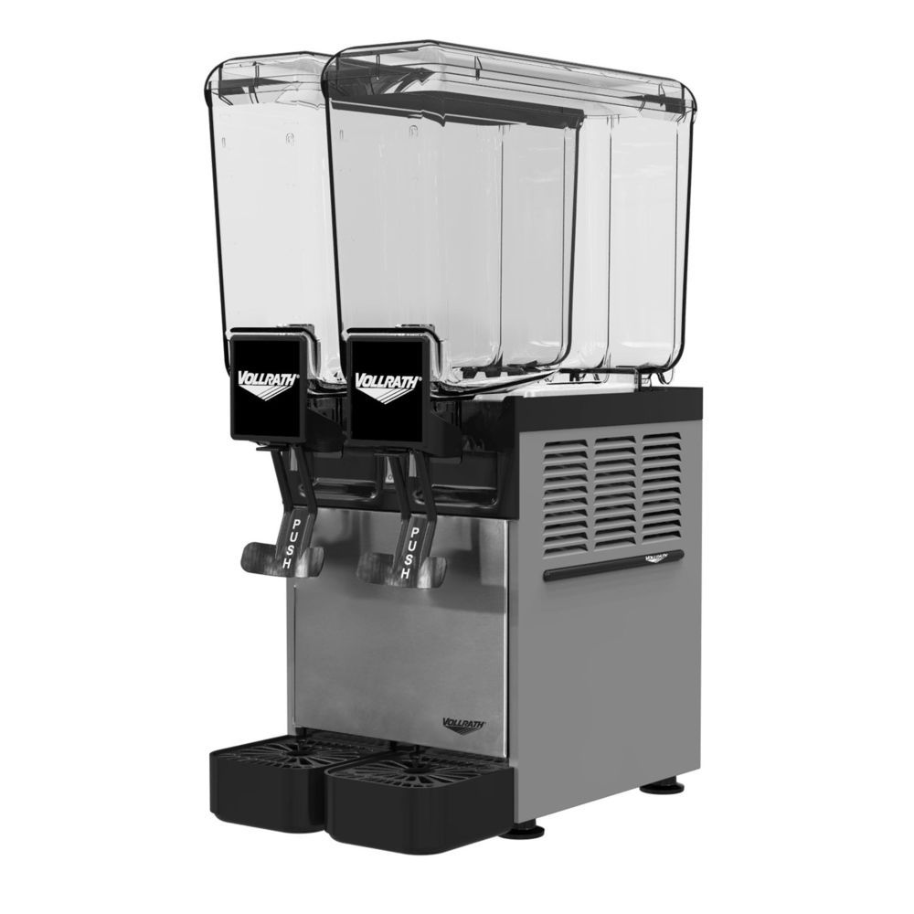 Vollrath Refrigerated beverage dispenser with two 2.11gallon bowls and