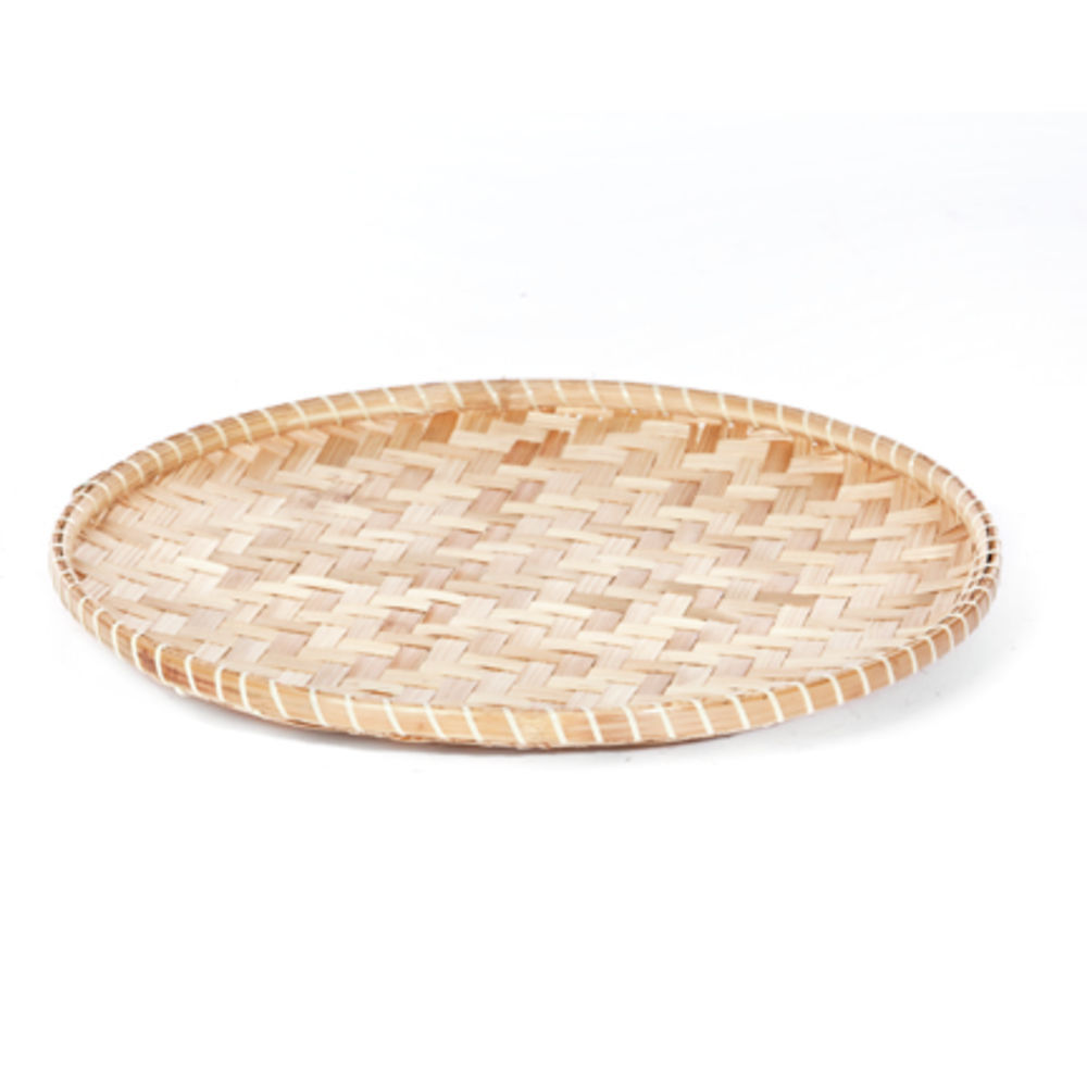 Willow Specialties ROUND BAMBOO TRAY-41 Per Case